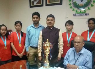 NEIGRIHMS wins inter-college table tennis trophy