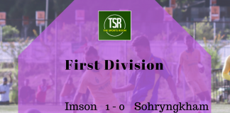 First Division: Sohryngkham go down to Imson