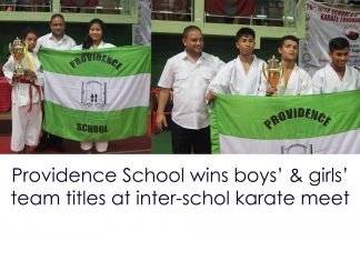 Providence School claim boys’ & girls’ team titles at 26th Inter School Karate Tournament