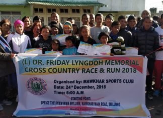 Dr Friday Lyngdoh Memorial Cross Country Race & Run 2018 a success