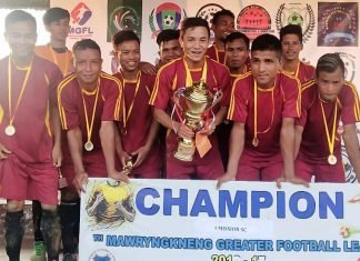 Mission SC lift Mawryngkneng Greater Football League 1st Division title