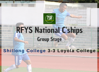 RFYS nationals: Shillong College scrape through with point after 6-goal thriller