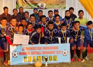 Smit win Arphinstone Marbaniang Memorial football tourney