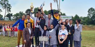 Sein Jait Tuber HSS are overall champions at East Jaintia Hills inter-school athletics