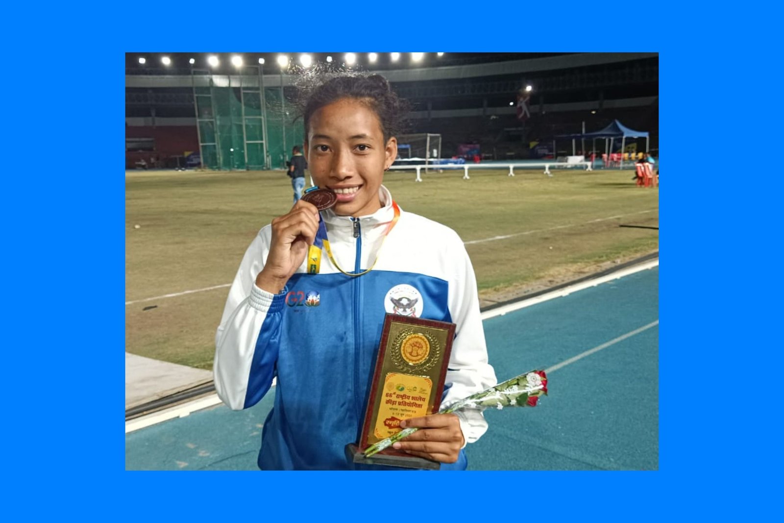 Rinalis Ingti wins first ever athletics medal for Meghalaya at National