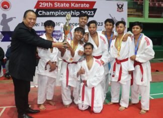 East Khasi Hills win Women’s & Men’s titles at 29th State Karate Championship