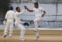 Ranji Trophy: Ram stars with 6-wicket haul; Akash takes 10 in match as M’laya blitz Nagaland