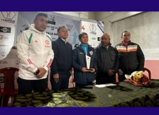 MFA felicitates India U-16 player Bonifilia Shullai