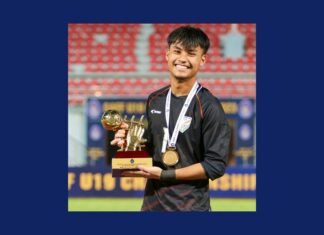 Lionel Daryl Rymmei 1 of 5 goalkeepers being considered for India U-20 squad