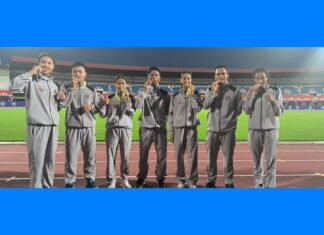 Meghalaya win Gold in mixed relay at 35th East Zone Junior Athletics Championship