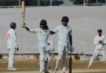 Cooch Behar Trophy: Kshitij stranded on magnificent 94* as Baroda beat Meghalaya