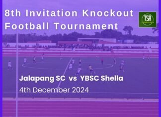 8th Wahiajer Knockout Football: Jalapang trounce YBSC Shella in QF2