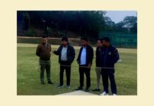 MCA President inspects Tura cricket ground ahead of historic Col CK Nayudu Trophy match
