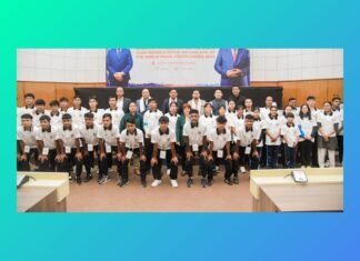 Meghalaya team for 7th Khelo India Youth Games receives send-off