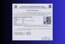 Meghalaya Police seek help in locating missing sportsperson