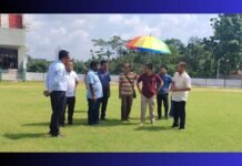 Sports Minister unhappy with status of Ampati international stadium project work
