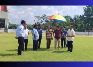 Sports Minister unhappy with status of Ampati international stadium project work