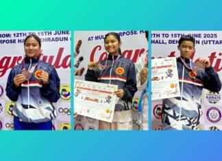 Meghalaya karatekas pick up 1 Silver, 2 Bronze at national Junior & Sub-Junior Championship