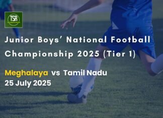 Junior Boys National Football C’ship 2025: Meghalaya bow out with third straight loss, this time to Tamil Nadu