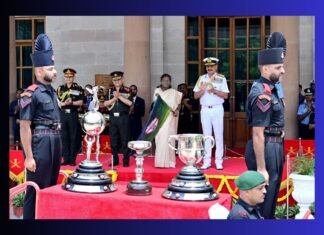 President of India flags off 134th Durand Cup trophies in grand ceremony at Rashtrapati Bhawan