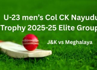 U-23 Col CK Nayudu Trophy: Meghalaya defeated by Jammu & Kashmir