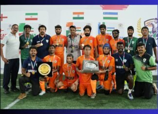 Klingson Marak scores hat-trick against Uzbekistan in blind football