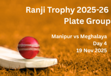 Ranji Trophy 2025-26: Meghalaya miss out on Plate Group final after Bihar’s fireworks vs Mizoram