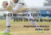 U-23 Women’s T20 Trophy 2025-26: Meghalaya take victory vs Manipur