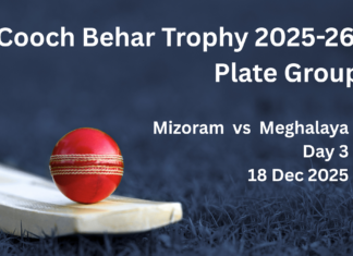 Cooch Behar Trophy 2025-26: Sensational chase by Mizoram knocks Meghalaya out