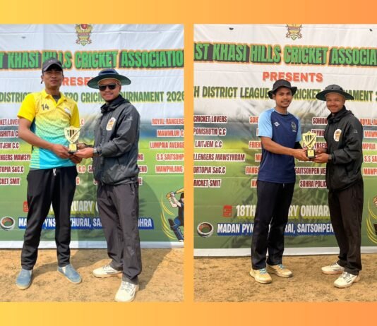 EKHCA 5th District League T20 Tourney: Rector Iawim’s ton leads Sohra Police to victory