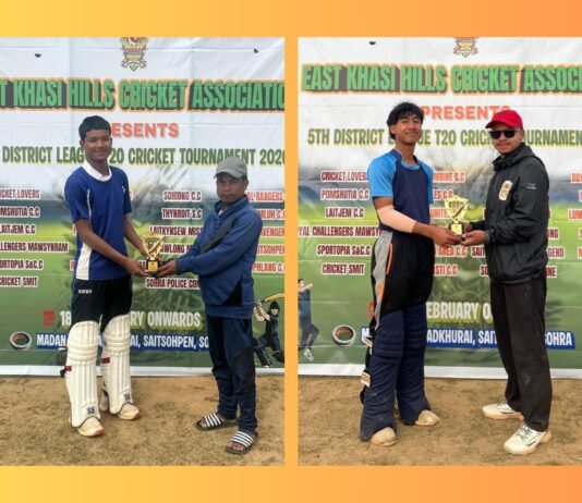EKHCA 5th District League T20 Tourney: Mewankitbok powers Cricket Lovers to another win