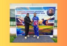 1st PA Sangma Memorial T20: Rangkynsai clobber Cluster CC
