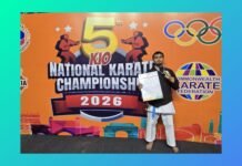 Gideon Tympuin wins gold for Meghalaya 5th KIO National Karate Championship