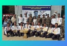 Eastern Command win Army’s first North East climbing championship