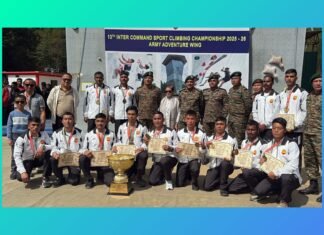 Eastern Command win Army’s first North East climbing championship