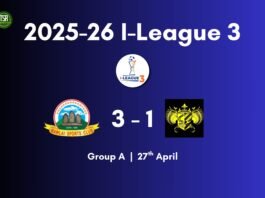 2025-26 I-League 3: Mawlai beat Sikkim Brotherhood in opener