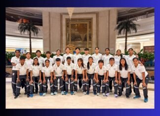 Alisha & Bonifilia land in China with Team India for AFC U-17 Women’s Asian Cup