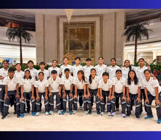 Alisha & Bonifilia land in China with Team India for AFC U-17 Women’s Asian Cup