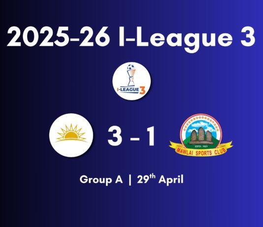 2025-26 I-League 3: 10-man Mawlai beaten by Sunrise Orissa