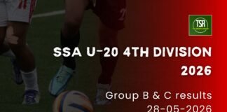 SSA U-20 4th Div 2026: Weilyngkut, Golflink & Laitlulong win