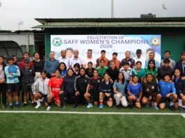 Heroes’ welcome: MFA honours SAFF Women’s C’ship duo Sanfida & Ribansi