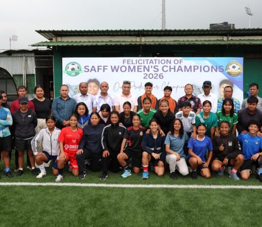 Heroes’ welcome: MFA honours SAFF Women’s C’ship duo Sanfida & Ribansi