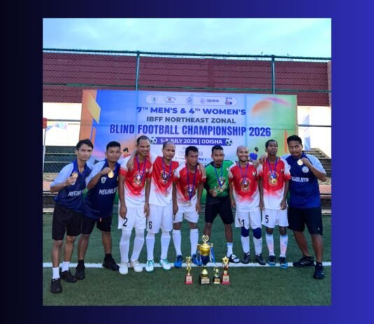 Meghalaya beat Nagaland for 7th Men’s Northeast Zonal Blind Football C’ship 2026