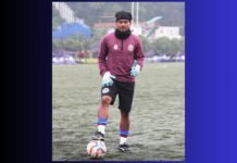 Goalkeeper Aibormiky Suchiang completes hat-trick of certifications