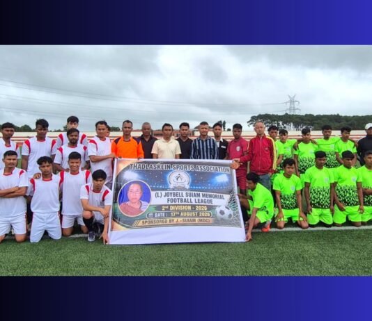 Thadlaskein Sports Association’s 2nd Division 2026 begins