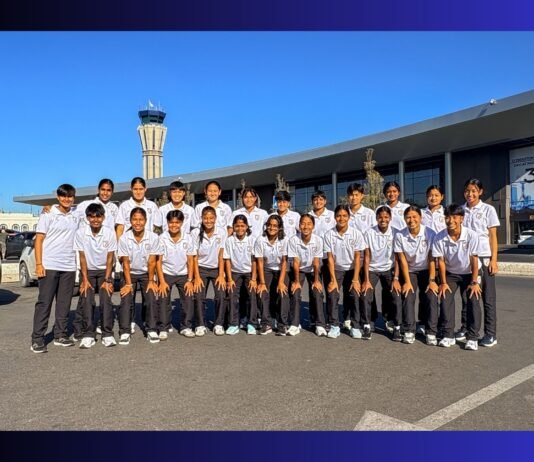 Bonifilia Shullai & U-17 India teammates reach Uzbekistan for friendlies
