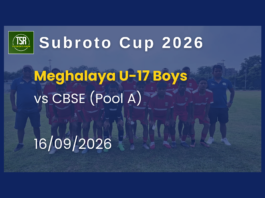 U-17 Boys’ Subroto Cup 2026: Meghalaya lose second match to CBSE