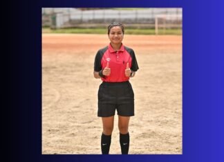 Shidalin L Marshillong upgraded to Category 5 national football assistant referee