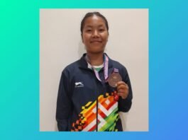 2 medals in 2 days! Tusame Marak bags bronze at East Zone Junior Athletics
