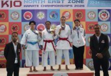 5th KIO North East Zone Karate Championship gets underway in Shillong
